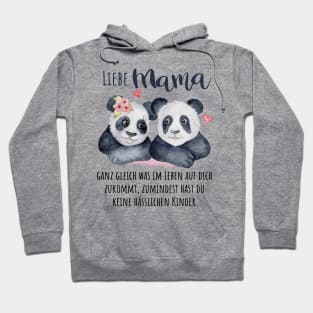 Liebe Mama Panda Shirt - Cute Mama Panda Geschenk Hoodie